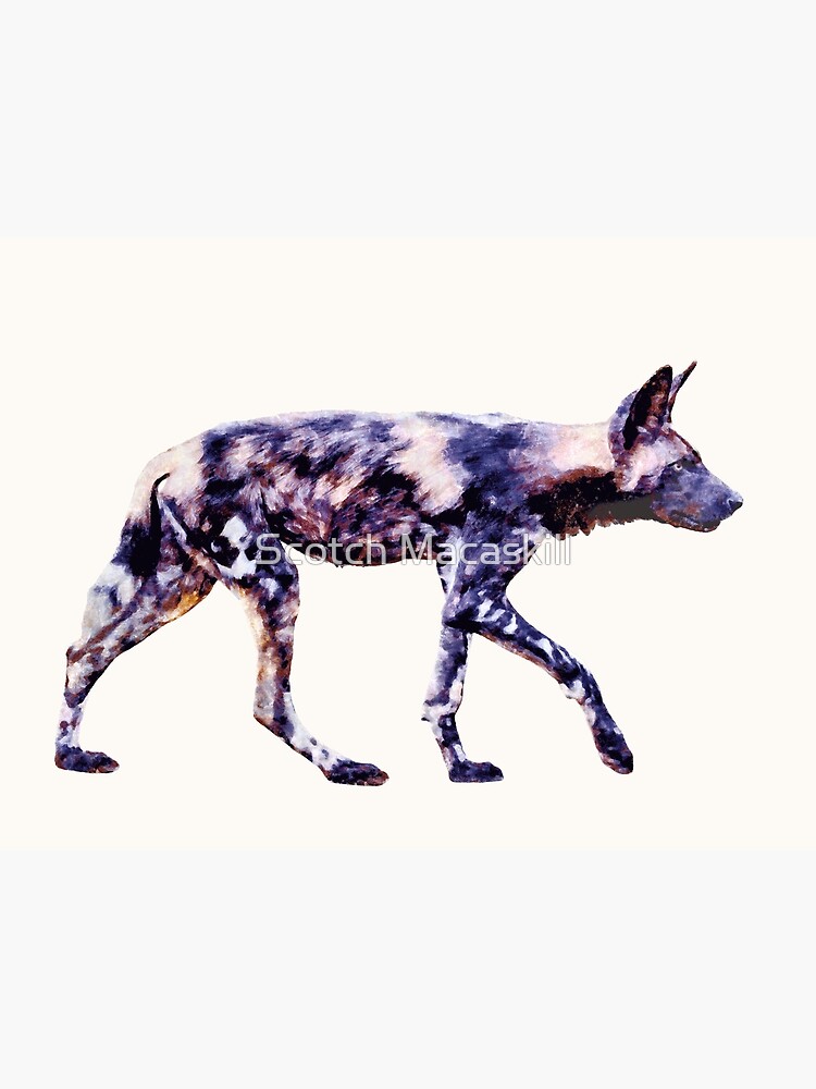 "African Painted Dog Impressionist Artwork for Painted Dog Fans" Poster