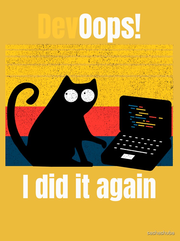 DevOops I did it again IT cat devops engineer Essential T-Shirt