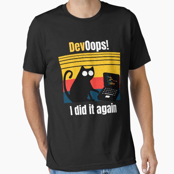 Item preview, DevOops I did it again IT cat devops engineer retro designed and sold by sashashuba.