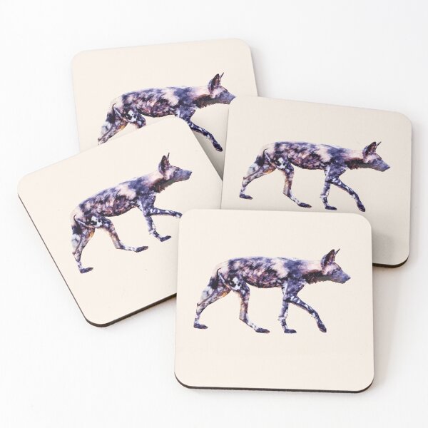 Item preview, African Painted Dog Impressionist Artwork for Painted Dog Fans designed and sold by Scotch Macaskill.
