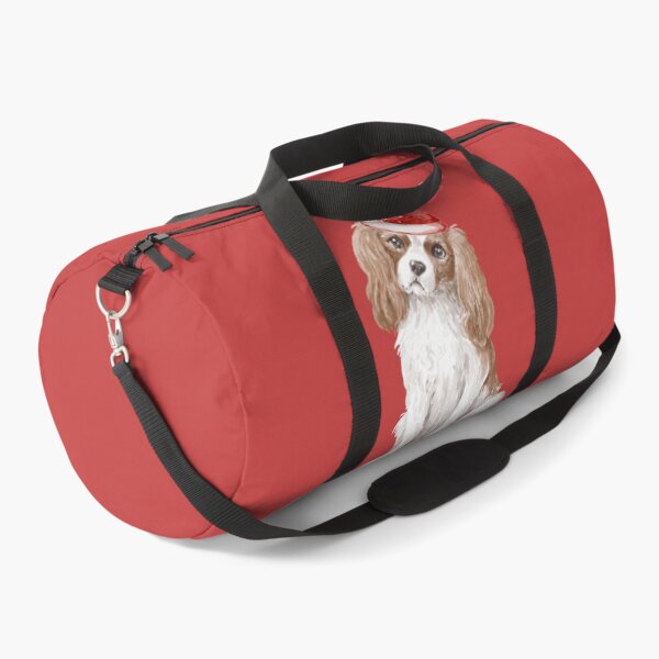 Item preview, Cute Cavalier King Charles Spaniel with Santa Claus' hat 2 - christmas dog collection designed and sold by Olivvier.