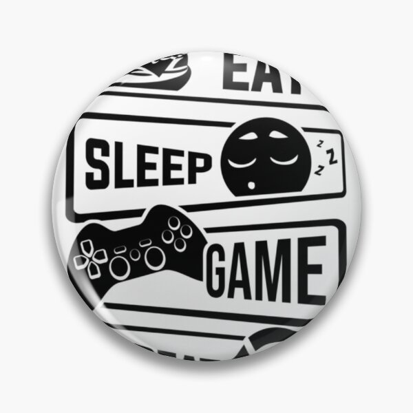 Item preview, eat sleep game repeat t shirt designed and sold by DahemStore.