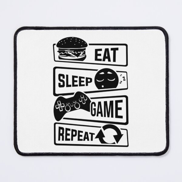 Item preview, eat sleep game repeat t shirt designed and sold by DahemStore.