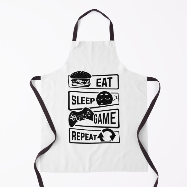 Item preview, eat sleep game repeat t shirt designed and sold by DahemStore.