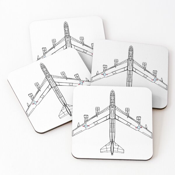 Item preview,  B52 Flying Fortress, Aeroplane, Illustrated Tribute designed and sold by FoleyPottery.
