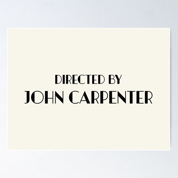 Directed by John Carpenter - Fonts In Use