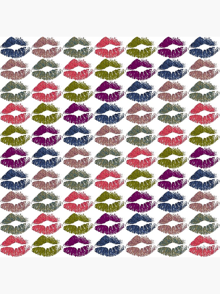 Colorful Stylish Glitter Lips 6 Poster For Sale By Enhan Redbubble