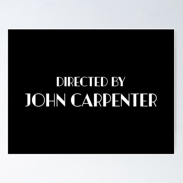 Directed by John Carpenter - Fonts In Use