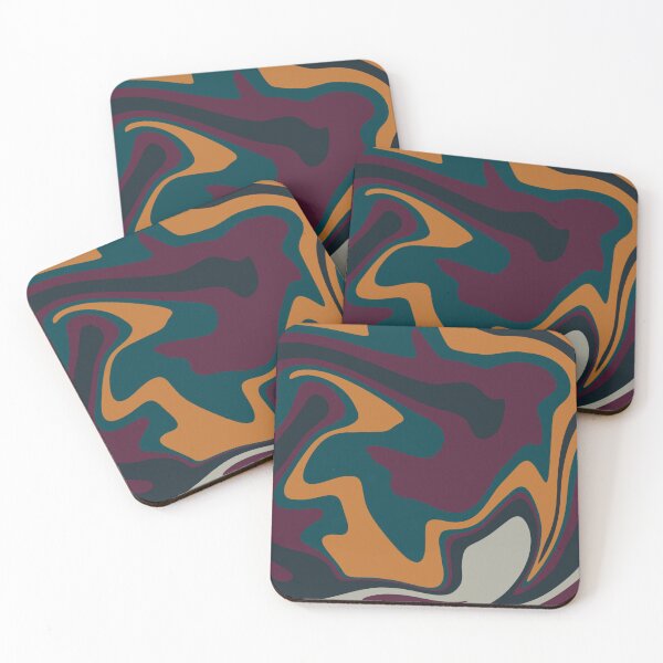 Item preview, Teal orange magenta Groovy Pattern designed and sold by marnilauren.