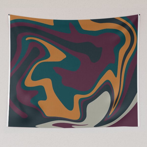 Item preview, Teal orange magenta Groovy Pattern designed and sold by marnilauren.