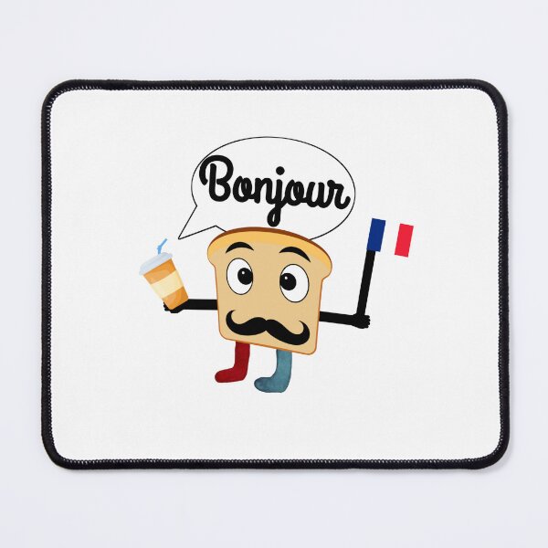Item preview, French Toast greeting bonjour coffee funny gifts designed and sold by Drawix.