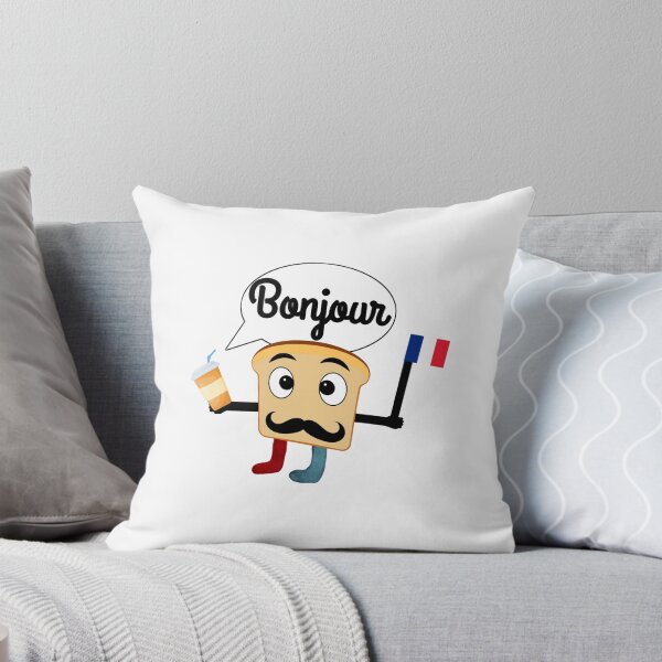 Item preview, French Toast greeting bonjour coffee funny gifts  designed and sold by Drawix.