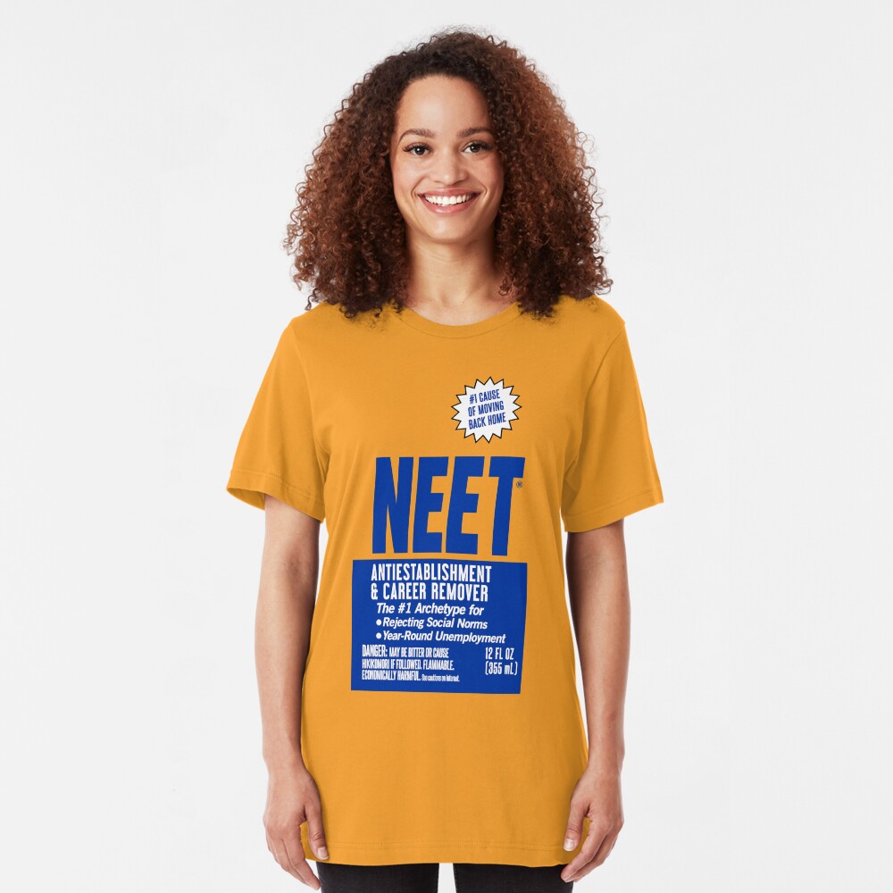 NEET Antiestablishment & Career Remover Slim Fit T-Shirt