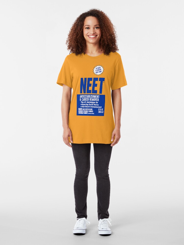 Alternate view of NEET Antiestablishment & Career Remover Slim Fit T-Shirt