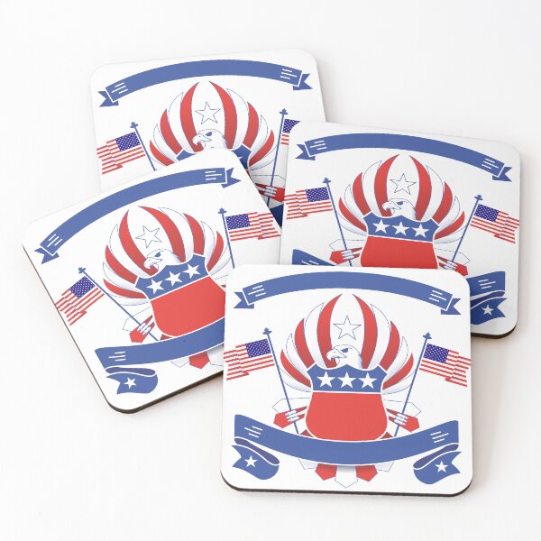 Item preview, Bald eagle - America flag designed and sold by Sureshmoksh.