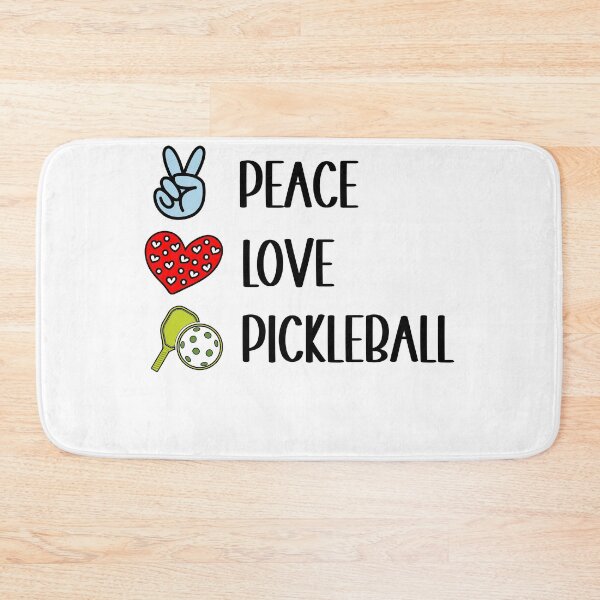 Item preview, Peace Love Pickleball funny gift for pickleball lover designed and sold by Mehdi Art.