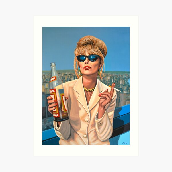 Joanna Lumley as Patsy Stone painting Art Print