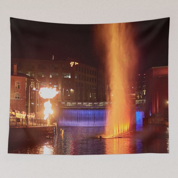 Item preview, The glow of the fire. Tampere Dancing Waters 2022 5 designed and sold by Jouko Lehto Photography.