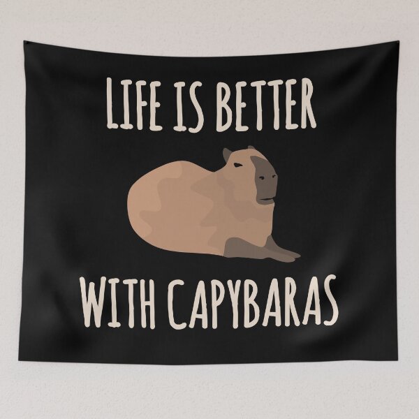 Item preview, Life is better with capybaras designed and sold by EnzoVectorism.