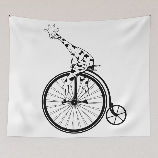 Item preview, Giraffe Riding A Bike designed and sold by piedaydesigns.
