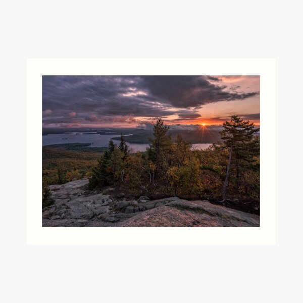 Sunrise on Mount Major, New Hampshire Art Print