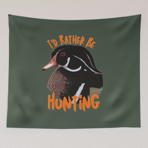 Item preview, I'd Rather Be Duck Hunting Wood Duck designed and sold by LifeCrush.