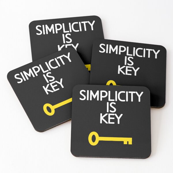 Item preview, Simplicity is key, motivational quote designed and sold by EnzoVectorism.