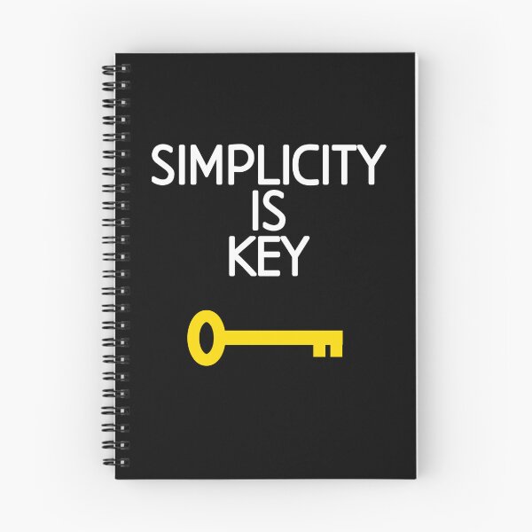 Item preview, Simplicity is key, motivational quote designed and sold by EnzoVectorism.