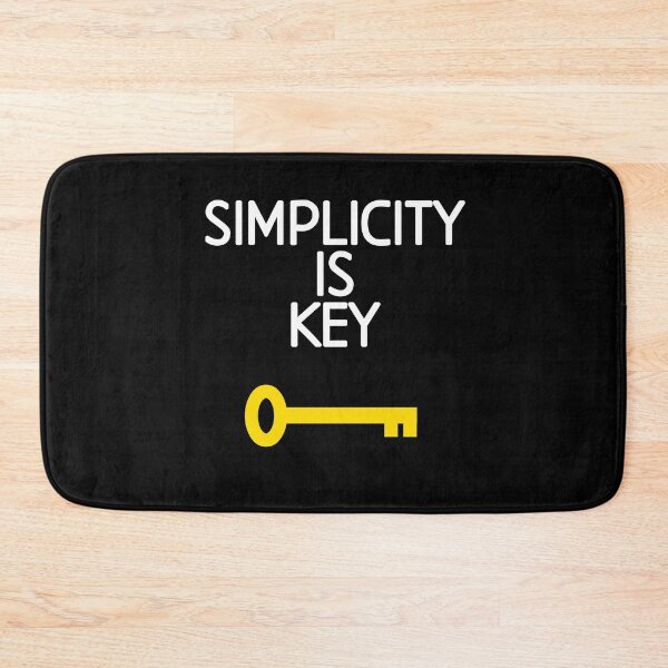 Item preview, Simplicity is key, motivational quote designed and sold by EnzoVectorism.