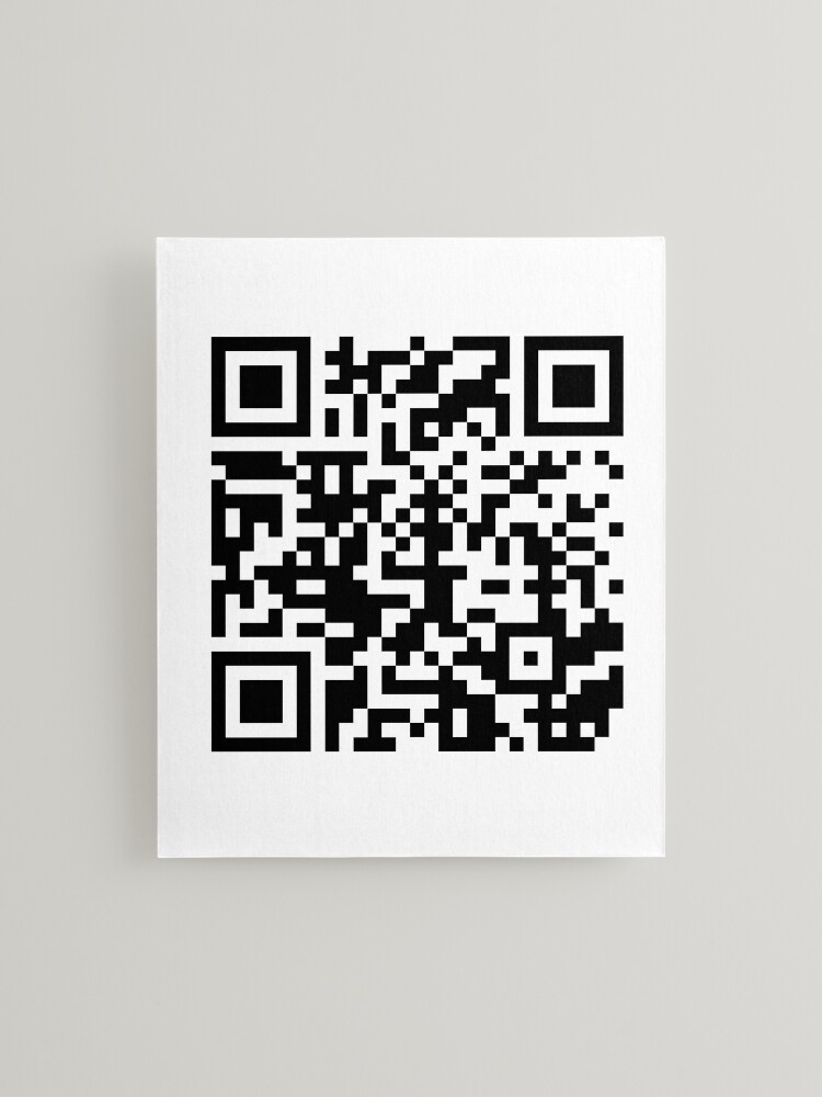 Rick Roll QR Code Large | Framed Art Print