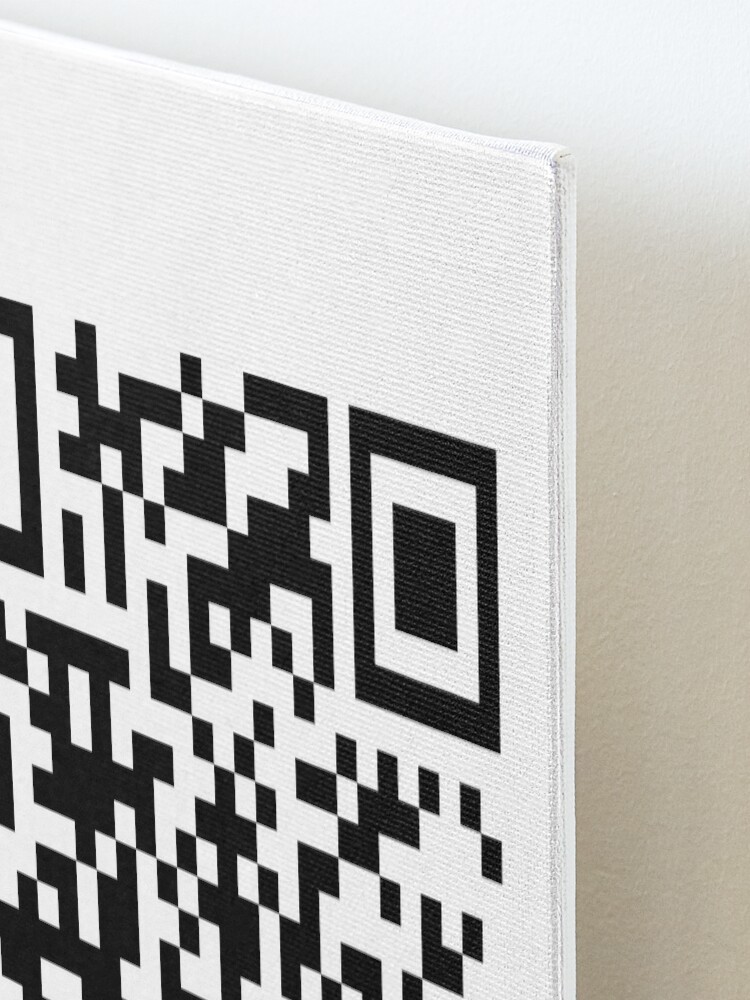 Rick Roll Link QR Code Art Print for Sale by magsdesigns