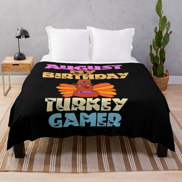 Item preview, August My Birthday Turkey Gamer designed and sold by Storiesforyou.