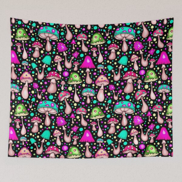 Item preview, Colorful pink and green mushrooms watercolor flat design. iPhone or Samsung Phone Case Cover designed and sold by RoManSmArt.