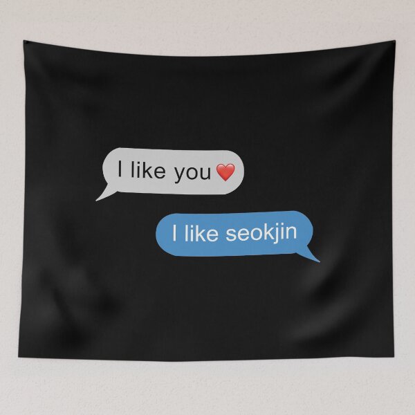 Item preview, Funny I like Seokjin Text designed and sold by Supra Designs.