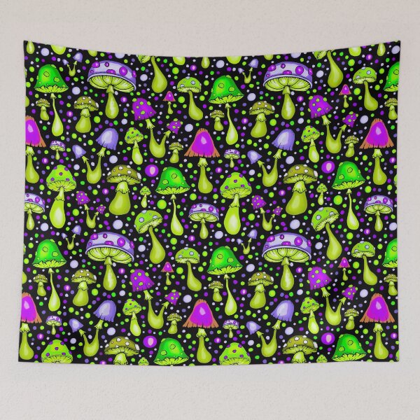 Item preview, Acid green Colorful mushrooms watercolor flat design. iPhone or Samsung Phone Case Cover designed and sold by RoManSmArt.