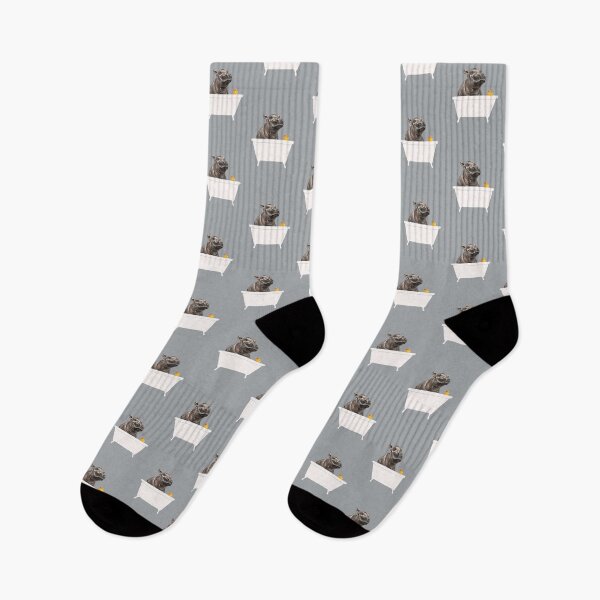Item preview, Baby Hippo in Bathtub Grey designed and sold by bignosework.