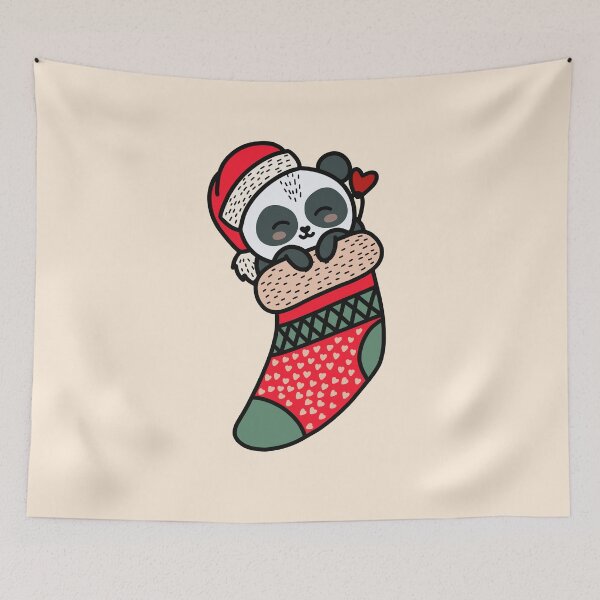 Item preview, Cute Kawaii Panda In Christmas Sock Xmas Pajama designed and sold by JokeGysen.