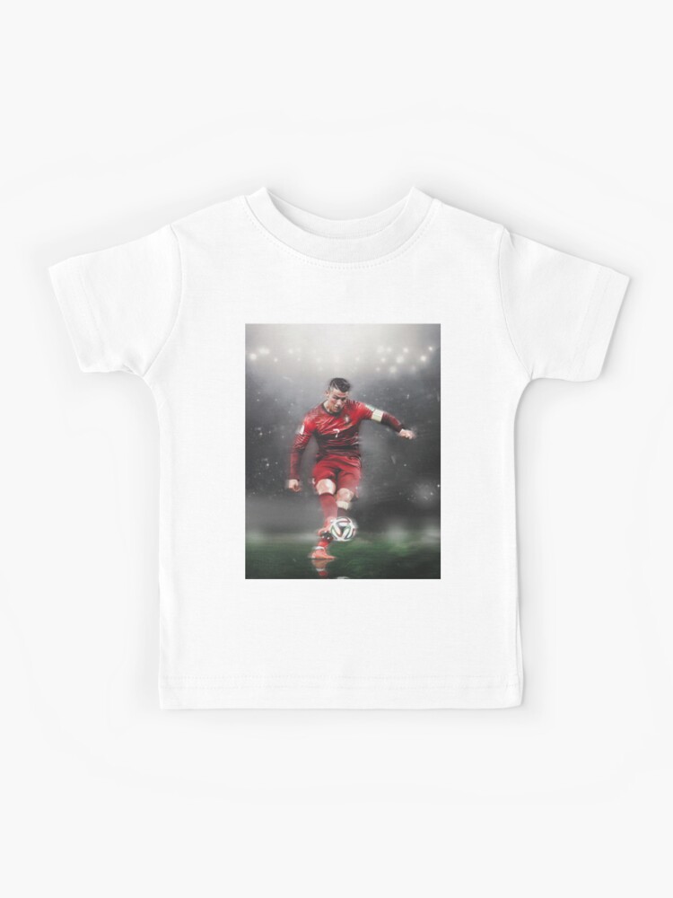 CR7 Tshirt Ronaldo Football Gift Adult & Kids Size Front 