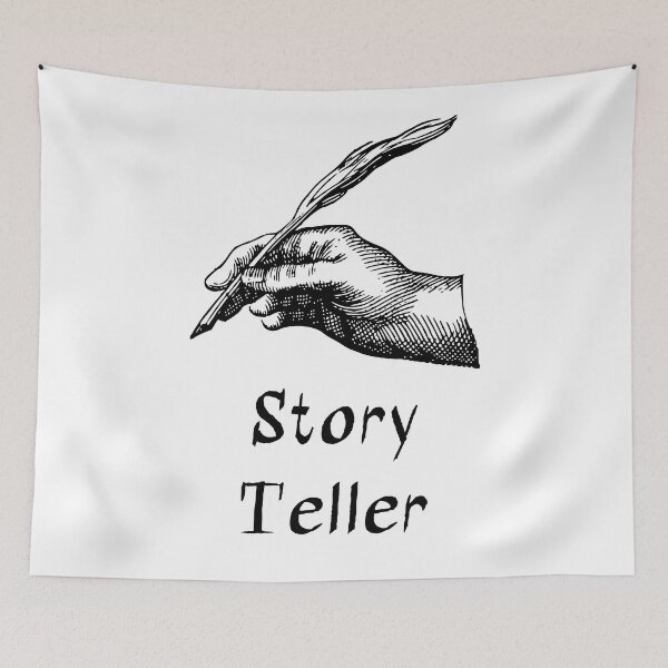 Item preview, 'Story Teller' Hand - Retro Illustration Design for T-shirts, mugs, phone cases and other accessories designed and sold by Ridiculam Toga.