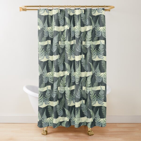 Woodland Wander through the Ferns Shower Curtain