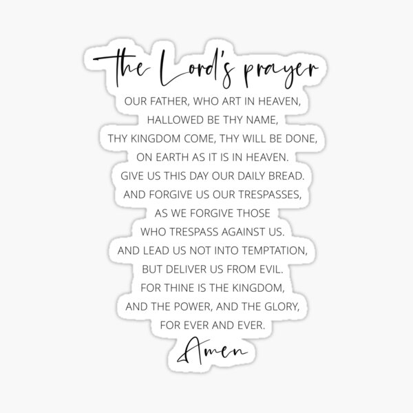 Item preview, Our Father Who Art In Heaven Hallowed Be Thy Name, The Lord's Prayer designed and sold by ArtfulZuzu.