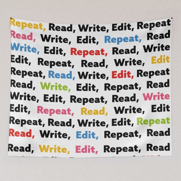 Item preview, READ WRITE EDIT REPEAT | BOOK CHALLENGE designed and sold by axelle1410.
