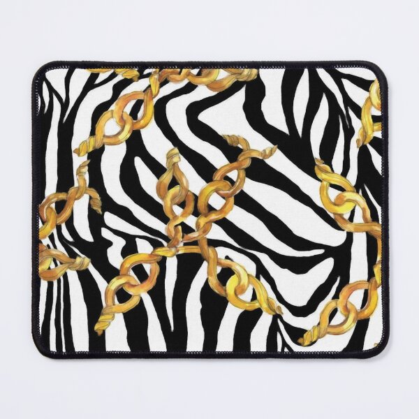 Item preview, Watercolor Golden chains on zebra background designed and sold by Pavnud.