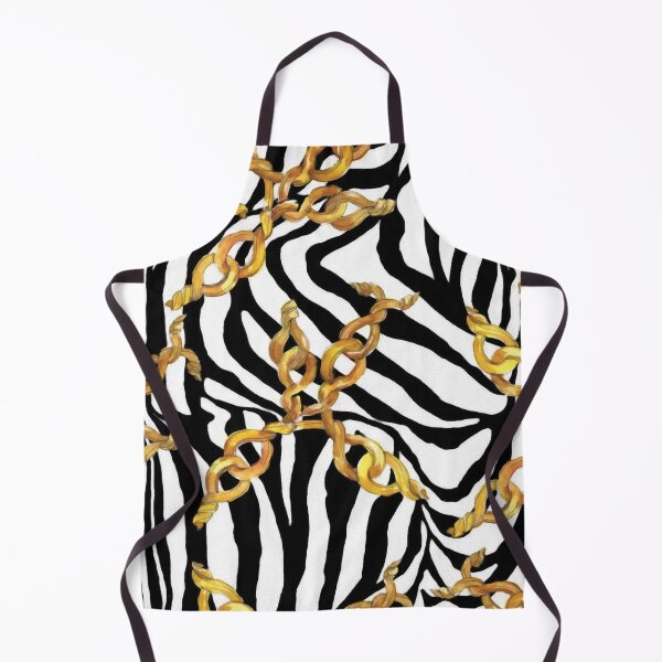 Item preview, Watercolor Golden chains on zebra background designed and sold by Pavnud.