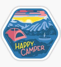 Happy Camper Sticker