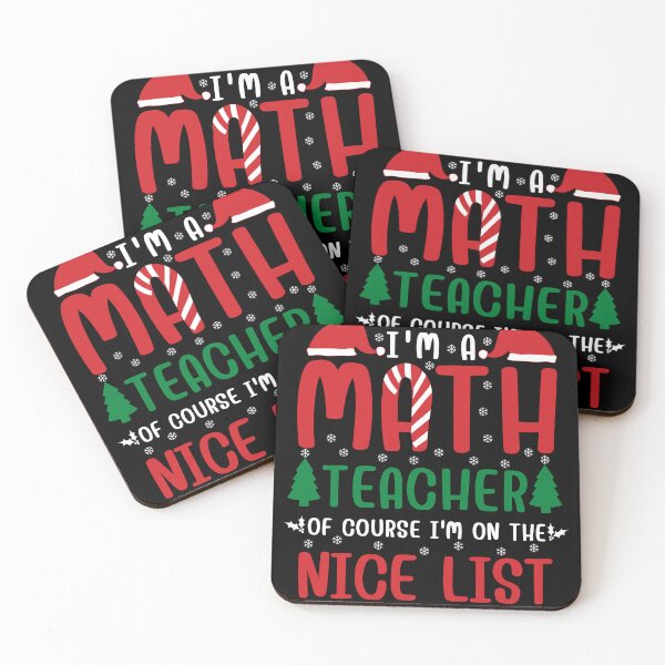 Item preview, Funny Christmas Math Teacher Of Course I'm On The Nice List Men Women designed and sold by Sasikharn.