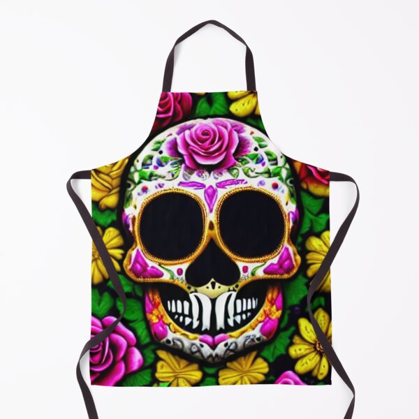 Item preview, Sugar skull, Santa Muerte,Victorian Ghotic Floral Skull, skull with floral designed and sold by ValleyDream.