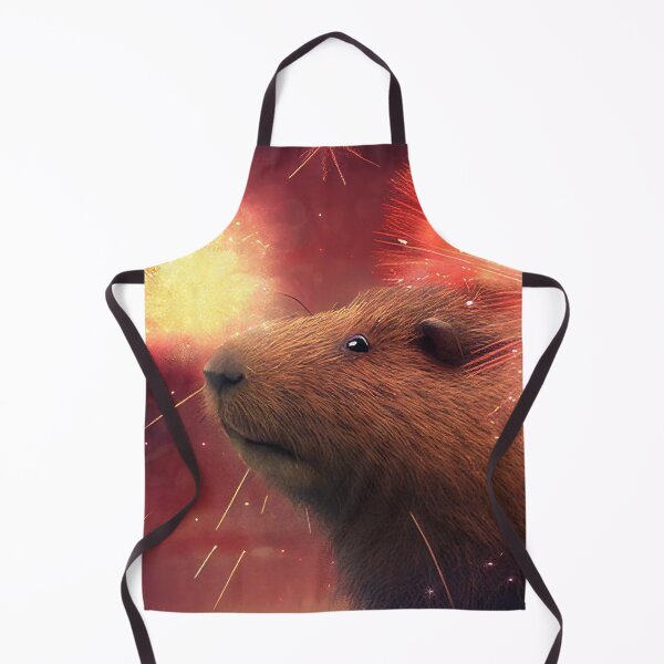 Item preview, Bright Exploding Fireworks Capybara designed and sold by CapybaraCentral.