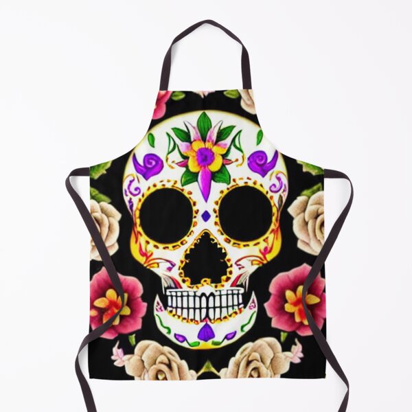 Item preview, Sugar skull, Santa Muerte,Victorian Ghotic Floral Skull, skull with floral designed and sold by ValleyDream.