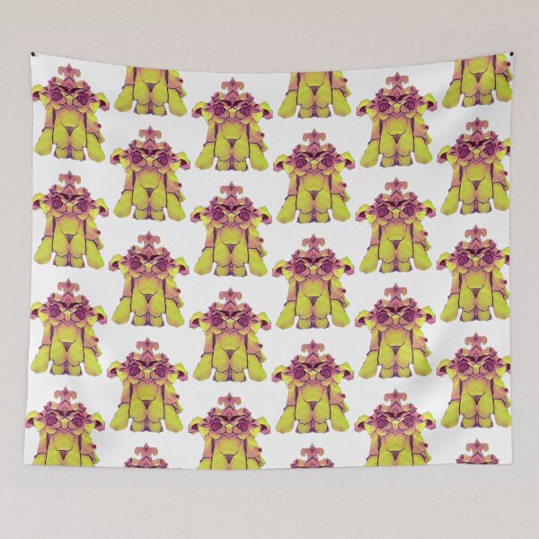 Item preview, Top-knot dog yellow and pink designed and sold by FlossOrFi.